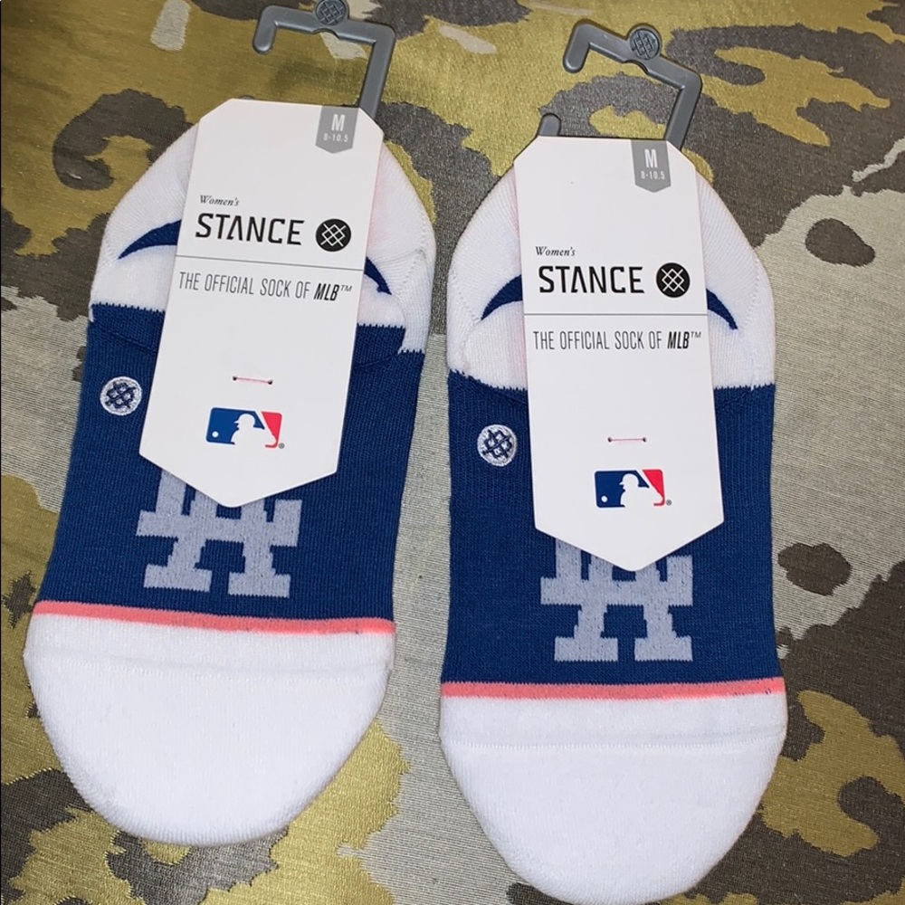 2 LA Dodgers No Show Socks